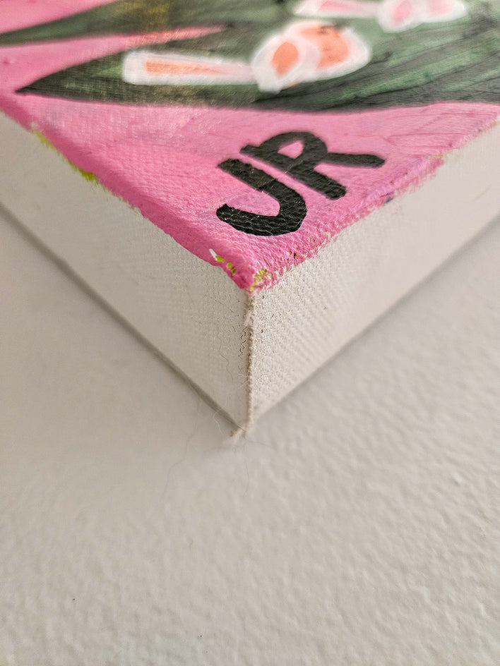 Bird Tree by Jessica JH Roller |  Side View of Artwork 