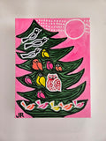 Original art for sale at UGallery.com | Bird Tree by Jessica JH Roller | $275 | acrylic painting | 16' h x 12' w | thumbnail 3