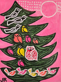 Original art for sale at UGallery.com | Bird Tree by Jessica JH Roller | $275 | acrylic painting | 16' h x 12' w | thumbnail 1
