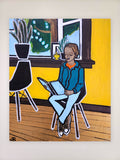 Original art for sale at UGallery.com | Boy Reading by Jessica JH Roller | $650 | acrylic painting | 24' h x 20' w | thumbnail 3