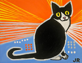 Original art for sale at UGallery.com | Buttons by Jessica JH Roller | $275 | acrylic painting | 12' h x 16' w