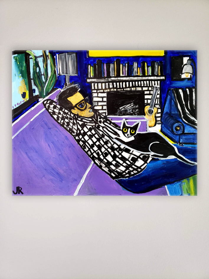 Cat Dad by Jessica JH Roller |  Context View of Artwork 