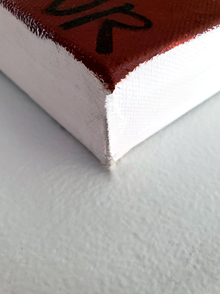 Girl in a Red Coat by Jessica JH Roller |  Side View of Artwork 