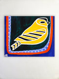 Original art for sale at UGallery.com | Goldfinch at Rest by Jessica JH Roller | $550 | acrylic painting | 24' h x 30' w | thumbnail 3