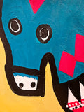 Original art for sale at UGallery.com | Holiday Donkey by Jessica JH Roller | $675 | acrylic painting | 24' h x 30' w | thumbnail 4