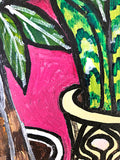 Original art for sale at UGallery.com | House Plants by Jessica JH Roller | $275 | acrylic painting | 16' h x 12' w | thumbnail 4