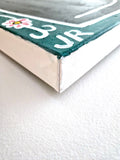Original art for sale at UGallery.com | Rosemary on Deep Green and Flowers by Jessica JH Roller | $400 | acrylic painting | 24' h x 18' w | thumbnail 2