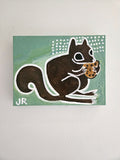 Original art for sale at UGallery.com | Squirrel with Cookie by Jessica JH Roller | $190 | acrylic painting | 9' h x 12' w | thumbnail 3