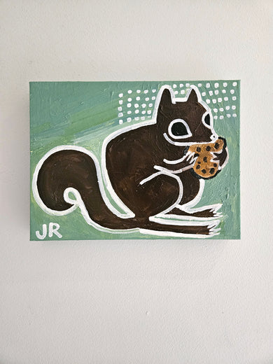 Squirrel with Cookie by Jessica JH Roller |  Context View of Artwork 
