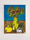 Original art for sale at UGallery.com | Sunflower Still Life by Jessica JH Roller | $275 | acrylic painting | 16' h x 12' w | thumbnail 3