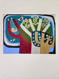 Original art for sale at UGallery.com | Neighborhood Trees by Jessica JH Roller | $225 | acrylic painting | 9' h x 12' w | thumbnail 3