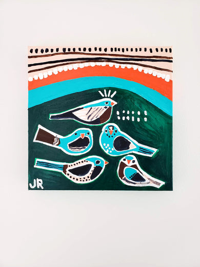 Winter Birds by Jessica JH Roller |  Context View of Artwork 