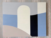 Original art for sale at UGallery.com | Fragments VIII Arrival by Jian Ma (Jane M.) | $2,175 | oil painting | 32' h x 40' w | thumbnail 3