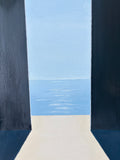 Original art for sale at UGallery.com | Fragments Monument I Where Day Never Ends by Jian Ma | $3,100 | oil painting | 47' h x 39' w | thumbnail 4