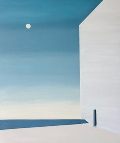 oil painting by Jian Ma (Jane M.) titled Fragments Monument II Northern Silence
