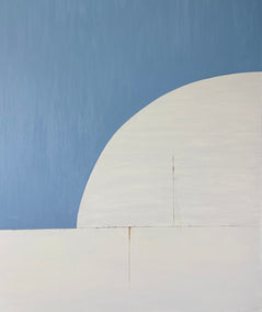 oil painting by Jian Ma (Jane M.) titled Fragments Monument III Half Remembered