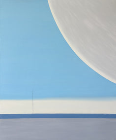 oil painting by Jian Ma (Jane M.) titled Fragments Monument IX Silent Horizon