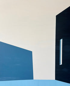 oil painting by Jian Ma (Jane M.) titled Fragments Monument X Threshold