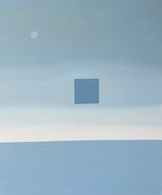 oil painting by Jian Ma (Jane M.) titled Fragments Monument XI Island Without Time