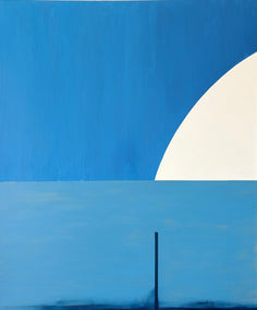 oil painting by Jian Ma (Jane M.) titled Fragments Monument XII The Quiet Wall