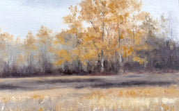 Original art for sale at UGallery.com | Edge of the Woods by Jill Poyerd | $525 | oil painting | 9' h x 12' w | thumbnail 4