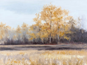 Original art for sale at UGallery.com | Edge of the Woods by Jill Poyerd | $525 | oil painting | 9' h x 12' w