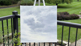 Original art for sale at UGallery.com | Sky Study by Jill Poyerd | $750 | oil painting | 16' h x 16' w | thumbnail 3