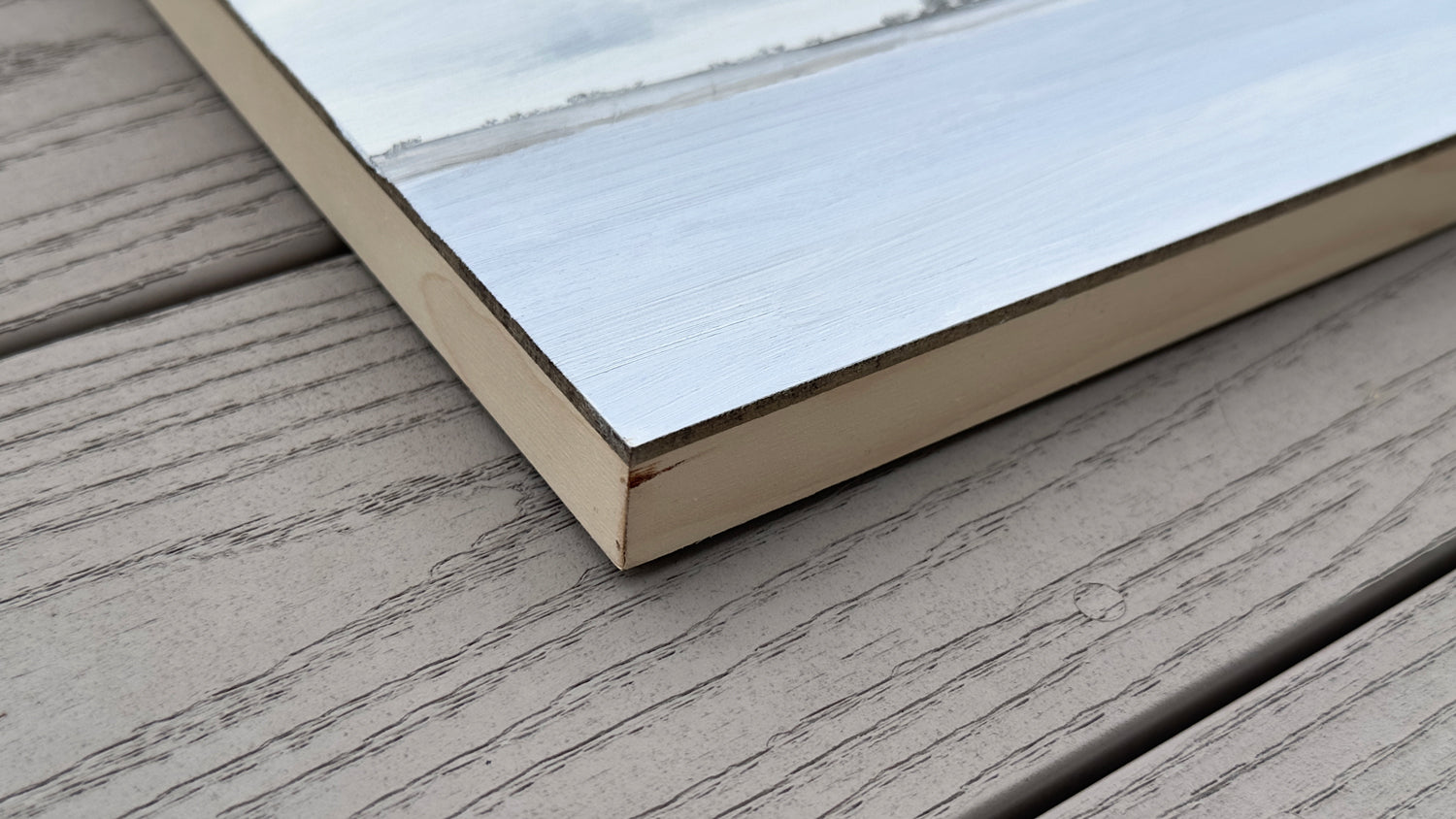 Winter Panorama by Jill Poyerd |  Side View of Artwork 