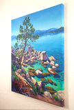 Original art for sale at UGallery.com | Emerald Pools by Jinny Tomozy | $1,100 | oil painting | 20' h x 16' w | thumbnail 2