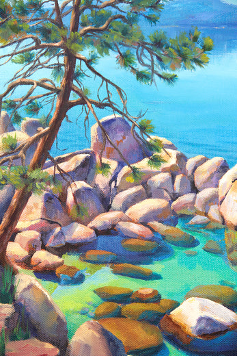 Emerald Pools by Jinny Tomozy |   Closeup View of Artwork 