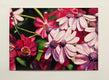Original art for sale at UGallery.com | Mini Daisies in Many Pinks by Jinny Tomozy | $1,200 | watercolor painting | 14' h x 20' w | thumbnail 3