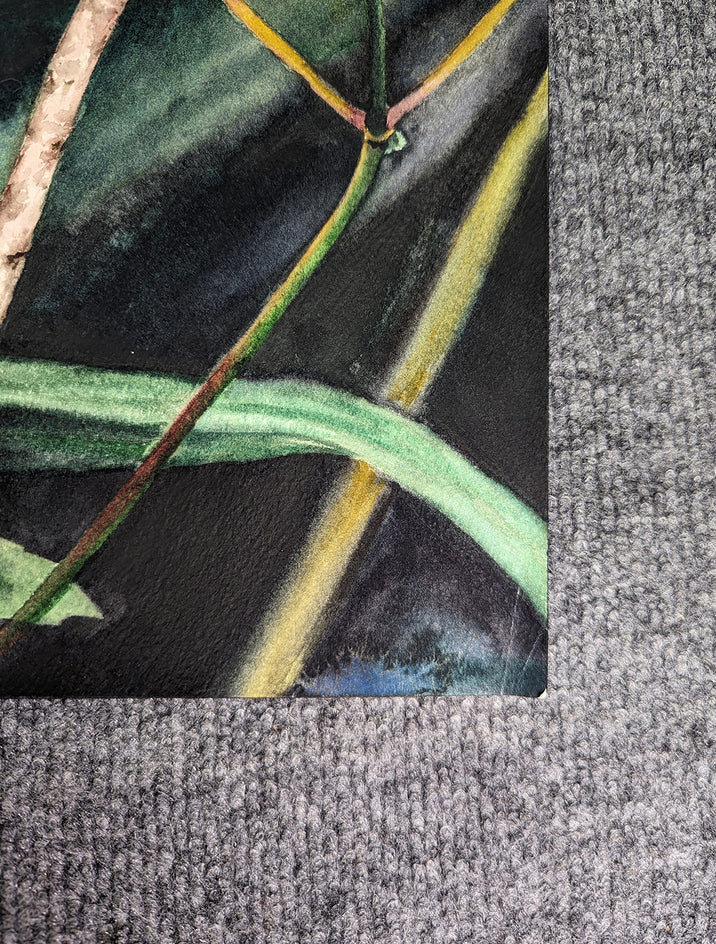 Garden Layers by Jinny Tomozy |  Side View of Artwork 