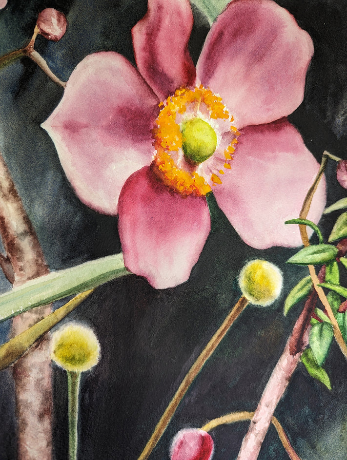 Garden Layers by Jinny Tomozy |  Closeup View of Artwork 