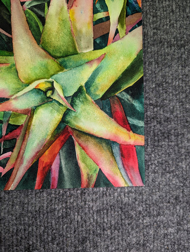 Succulent Stars by Jinny Tomozy |  Side View of Artwork 