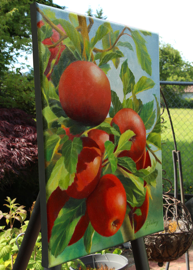 Unexpected Pleasure by Jo Galang |  Side View of Artwork 