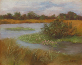 Original art for sale at UGallery.com | A View from the Makoro by Joanie Ford | $275 | oil painting | 8' h x 10' w