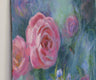 Original art for sale at UGallery.com | Feeling Rosy by Joanie Ford | $300 | oil painting | 9' h x 12' w | thumbnail 2