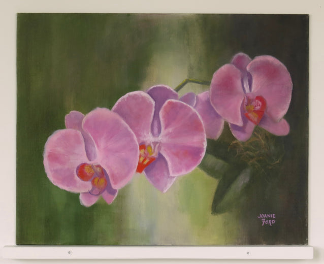 Orchid Trio by Joanie Ford |  Context View of Artwork 