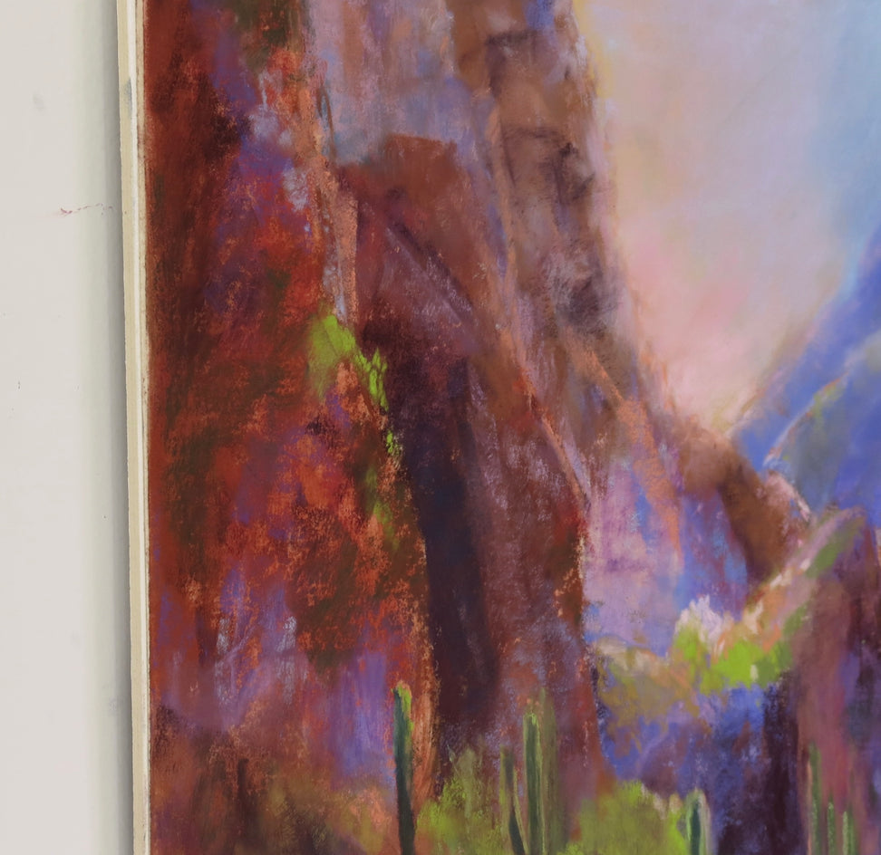 Desert Glow by Joanie Ford |  Side View of Artwork 