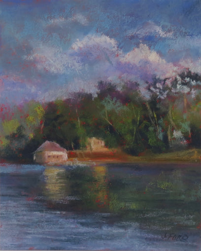 Lake Home View by Joanie Ford | Artwork Main Image