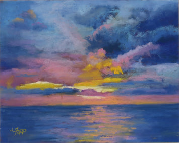 pastel artwork by Joanie Ford titled Palette of Reflection