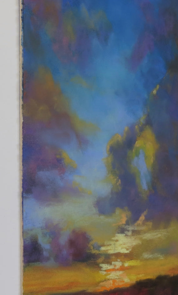 Veil of Dusk by Joanie Ford |  Side View of Artwork 