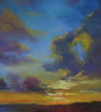 Original art for sale at UGallery.com | Veil of Dusk by Joanie Ford | $300 | pastel artwork | 12' h x 9' w | thumbnail 4