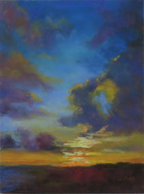 pastel artwork by Joanie Ford titled Veil of Dusk