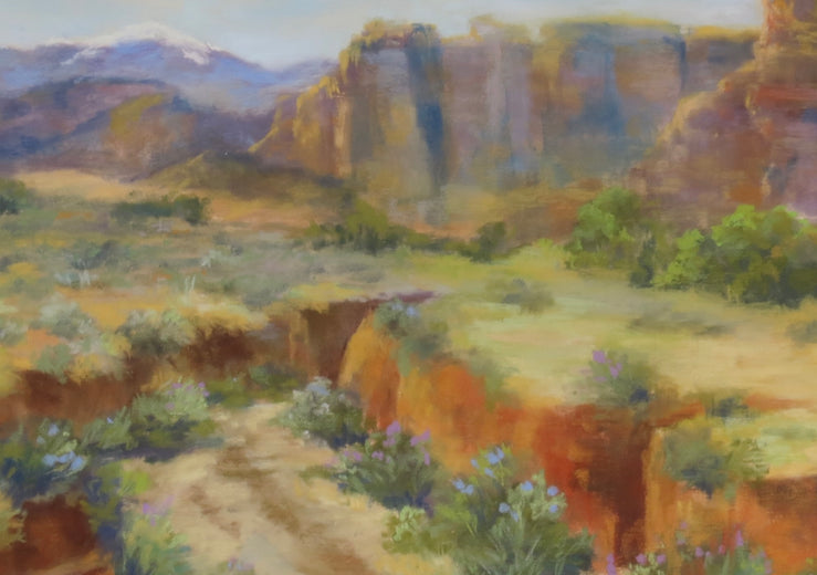 Waiting for Rain by Joanie Ford |   Closeup View of Artwork 