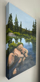 Original art for sale at UGallery.com | Adirondack by JoAnn Golenia | $950 | acrylic painting | 24' h x 18' w | thumbnail 2
