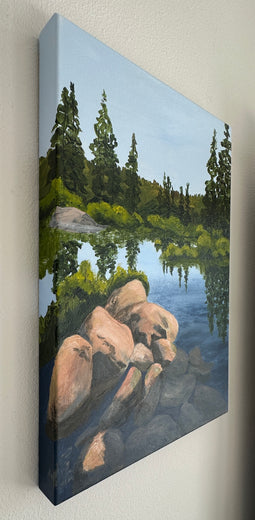 Adirondack by JoAnn Golenia |  Side View of Artwork 