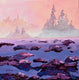 Original art for sale at UGallery.com | Bay Fog by JoAnn Golenia | $950 | acrylic painting | 20' h x 20' w | thumbnail 1