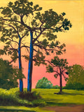 Original art for sale at UGallery.com | Comes the Night by JoAnn Golenia | $950 | acrylic painting | 24' h x 18' w | thumbnail 1