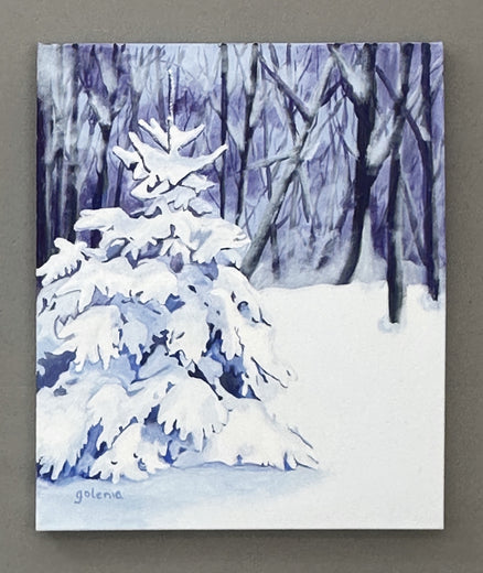 Fresh Snow by JoAnn Golenia |  Context View of Artwork 